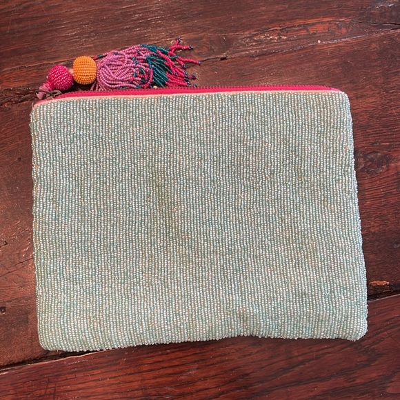 Anthropologie Beaded bag Elephant Clutch handbag purse - Multicolor - Picture 2 of 3